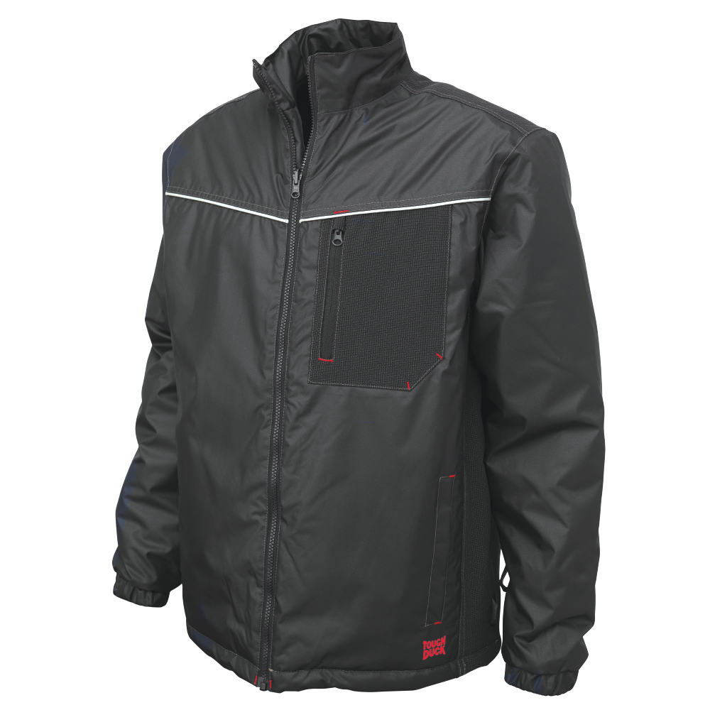 Black Poly Oxford 3-in-1 Parka WJ14 Inner Jacket Front image