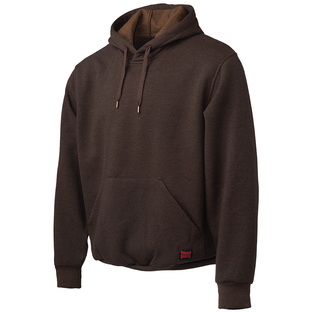 Melange Chocolate Fleece Pullover Hoodie WJ22 Front image