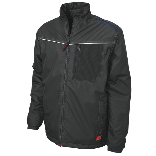 Black Poly Oxford Insulated Jacket WJ24 Front image