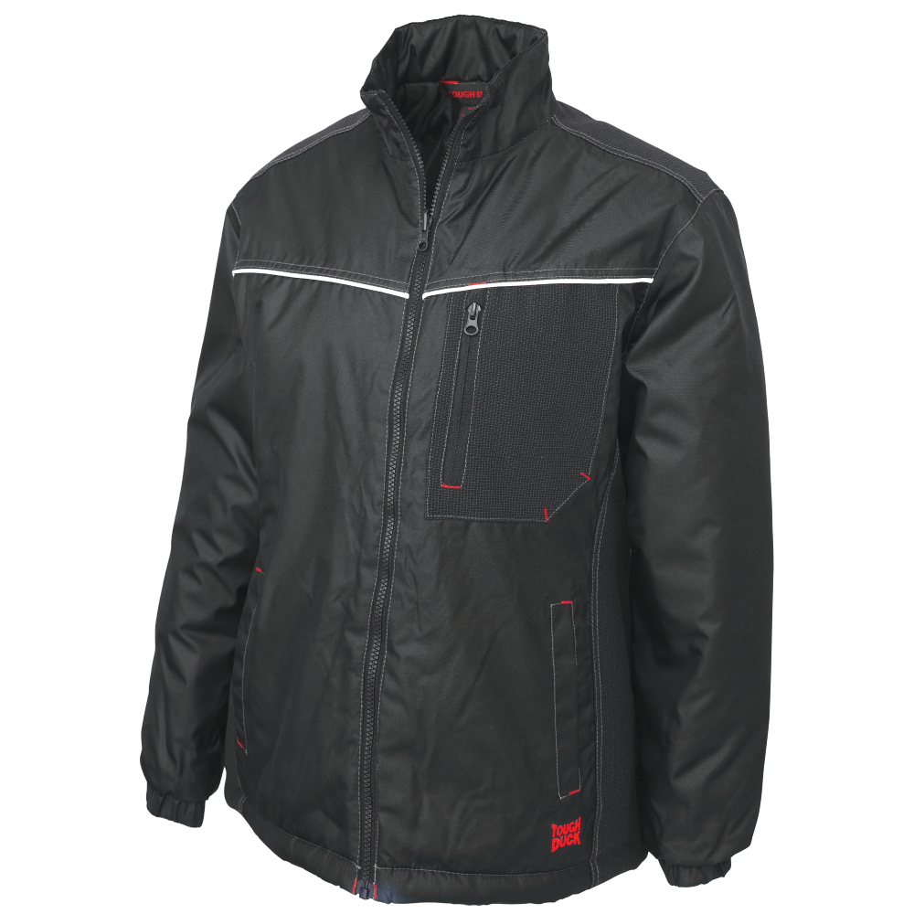 Black Women’s Poly Oxford 3-In-1 Parka WJ28 Inner Jacket Front image