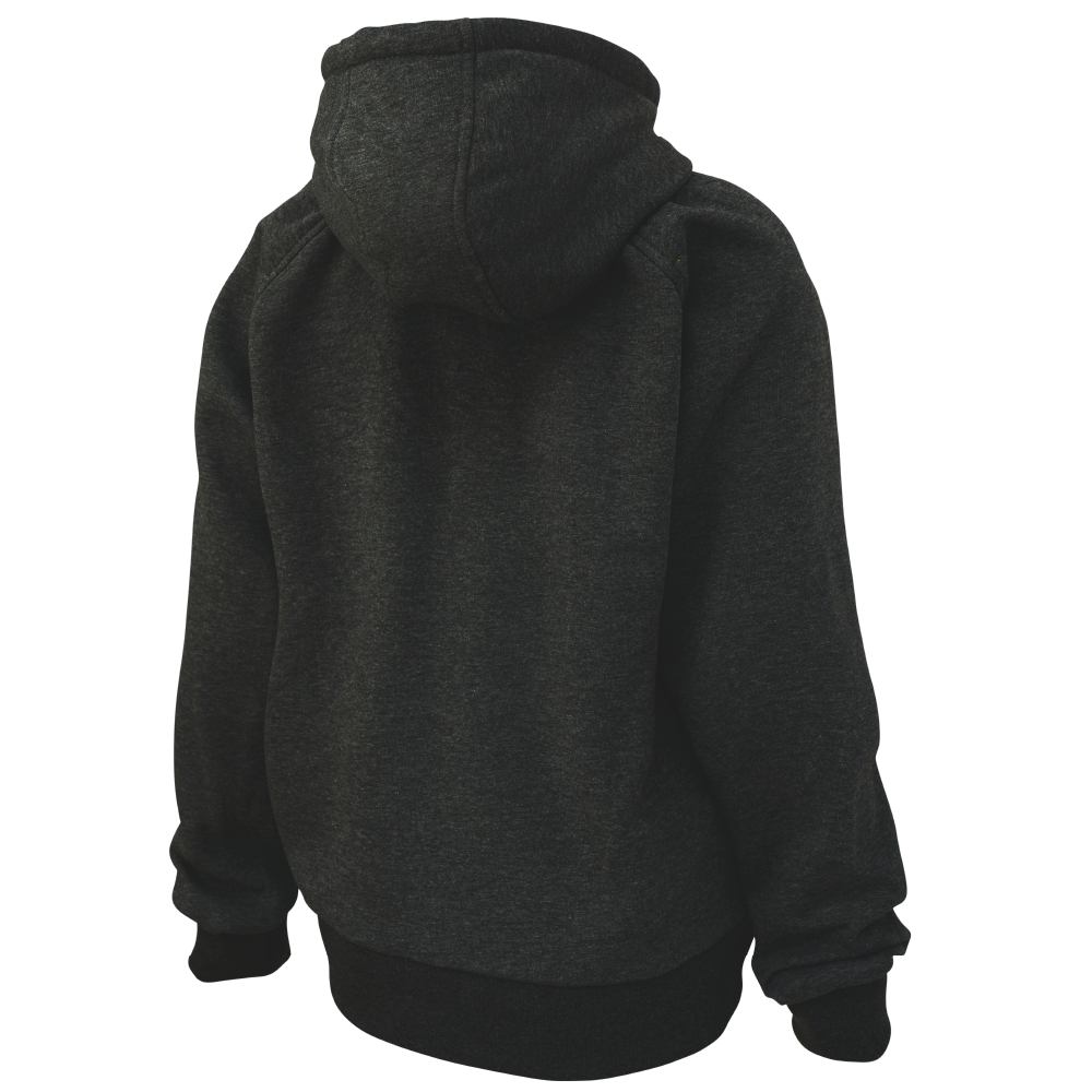 Black Women’s Fleece Zip Hoodie WJ36 Back image