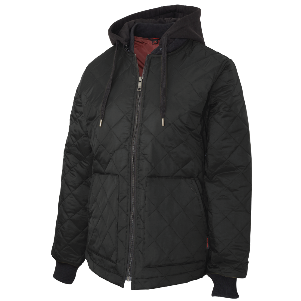 Black + Cranberry Lining Women's Primaloft Freezer Jacket WJ39 Front image
