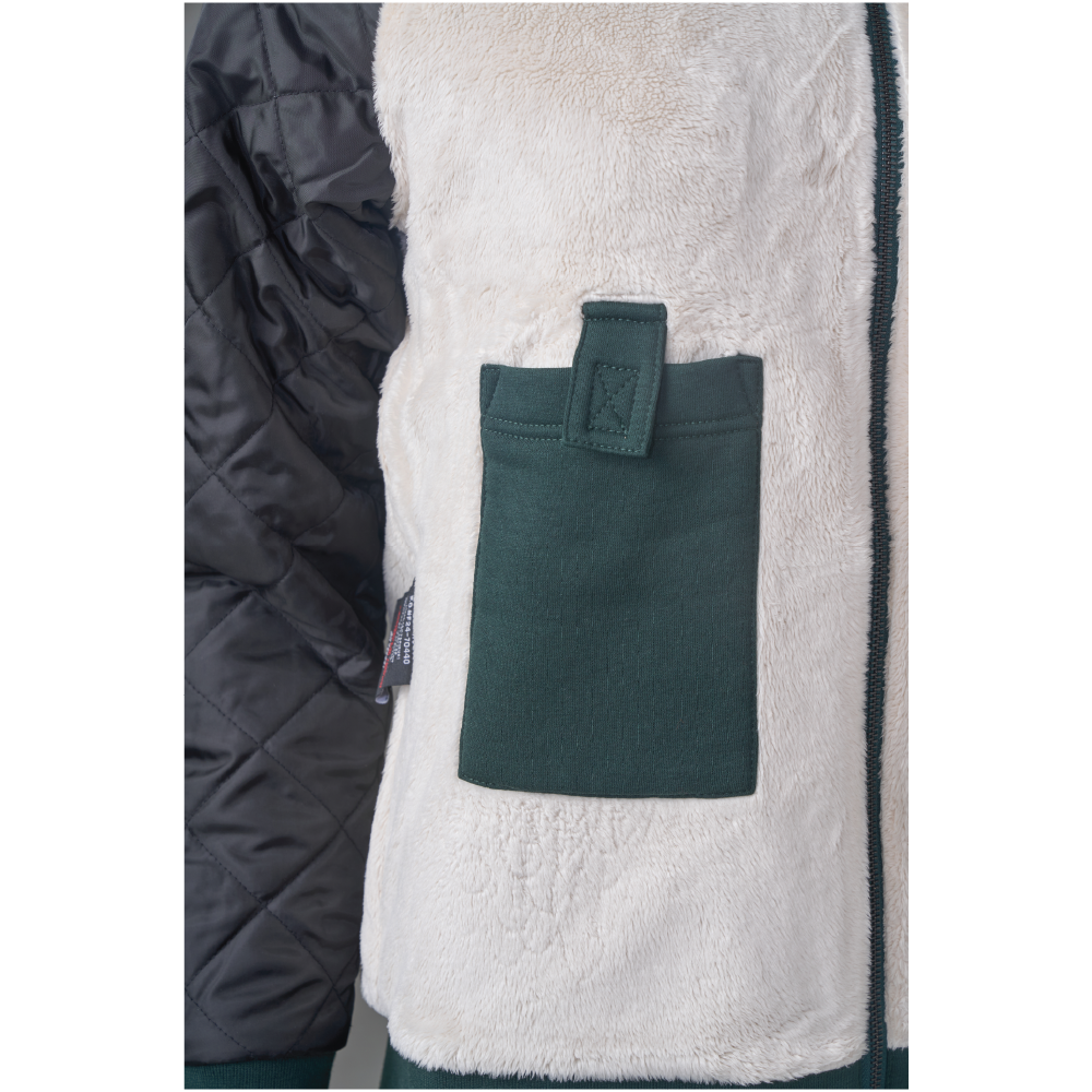 Forest Women's Plush Pile-Lined Hoodie WJ43 Inside Media Pocket image