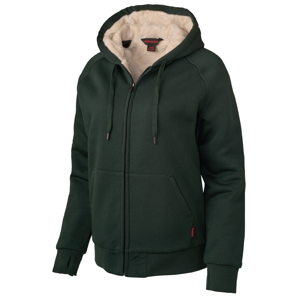 Forest Women's Plush Pile-Lined Hoodie WJ43 Front image