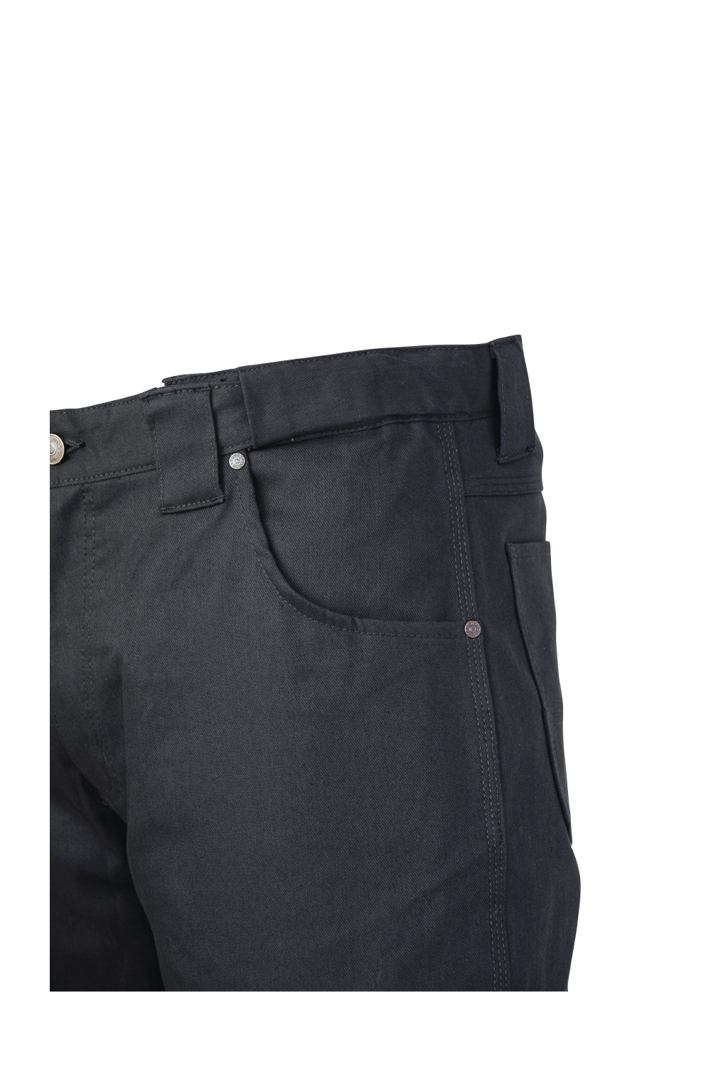 Black Relaxed-Fit Flat Front Flex Twill Pant with Expandable Waist WP09 Expandable Waistband image