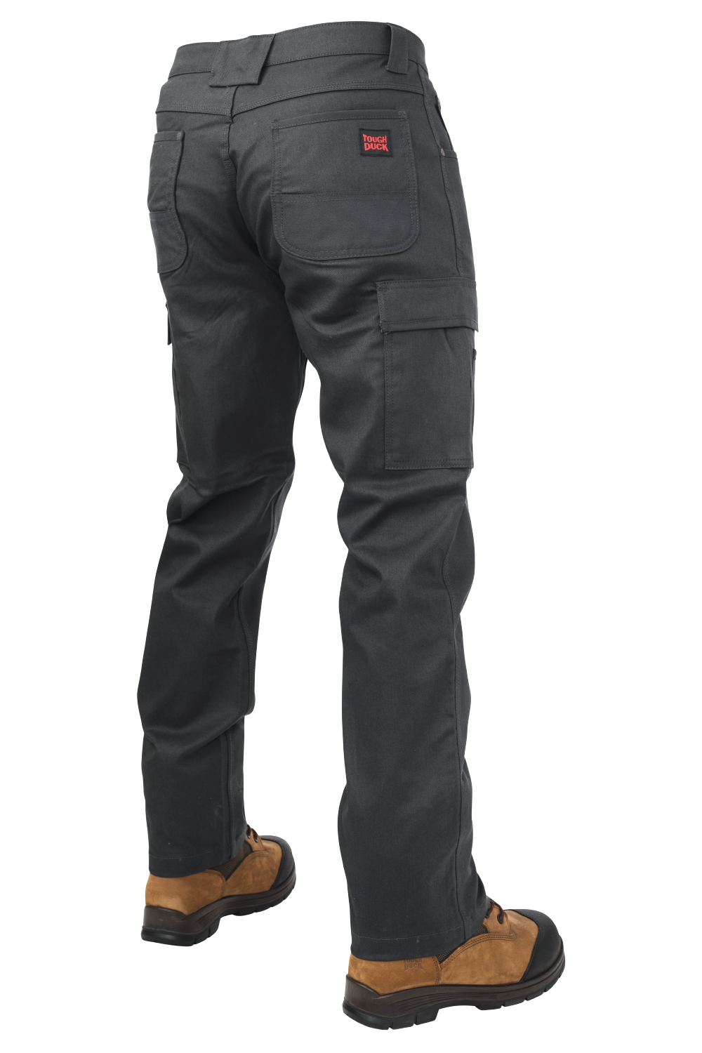 Black Women’s 360° Stretch-Waist Flex-Twill Cargo Pant WP10 Back image