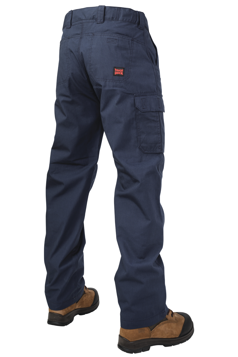 Navy Relaxed-Fit Ripstop Cargo Pant with Expandable Waist WP11 Back image