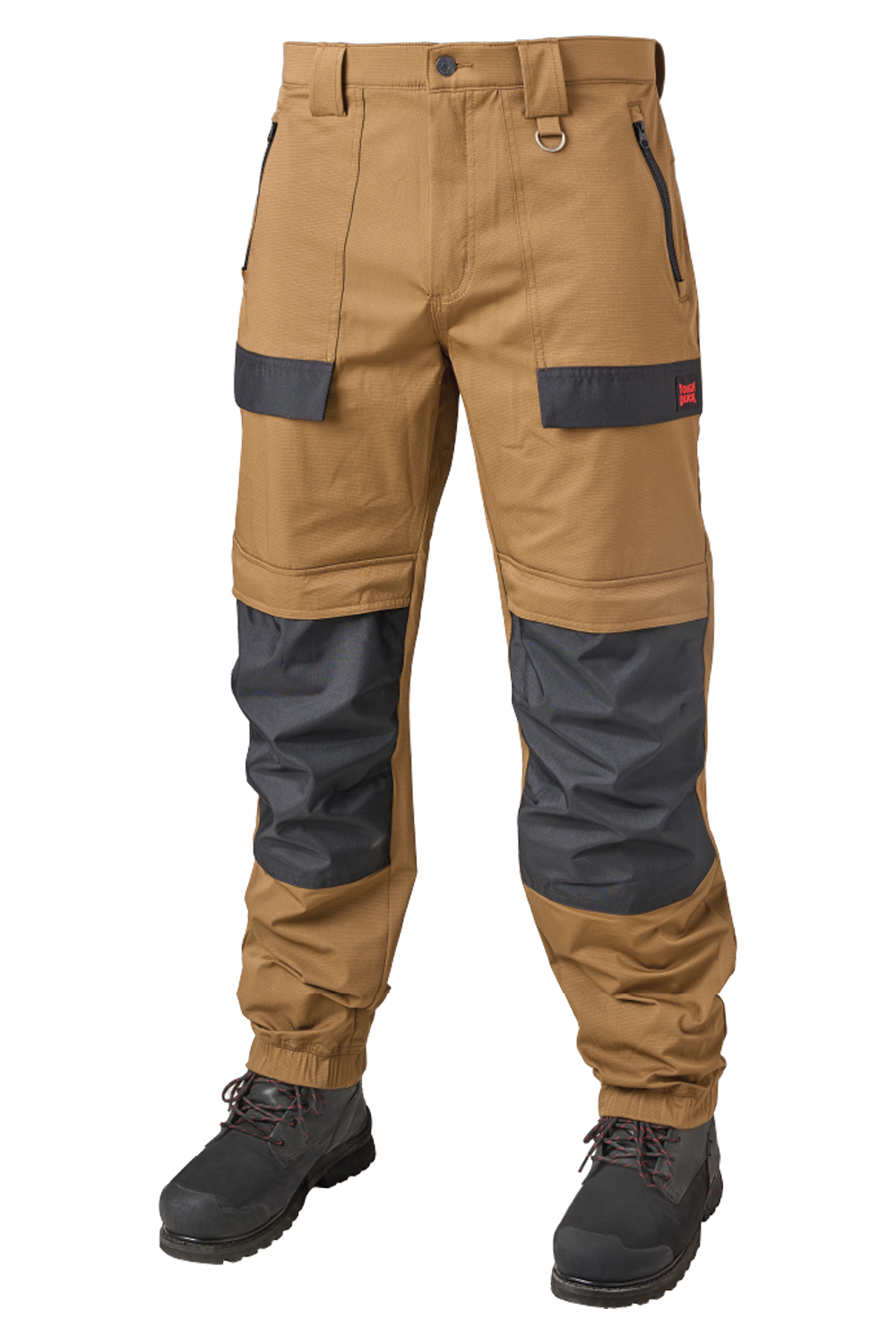 Oak brown work joggers with kneepad pockets