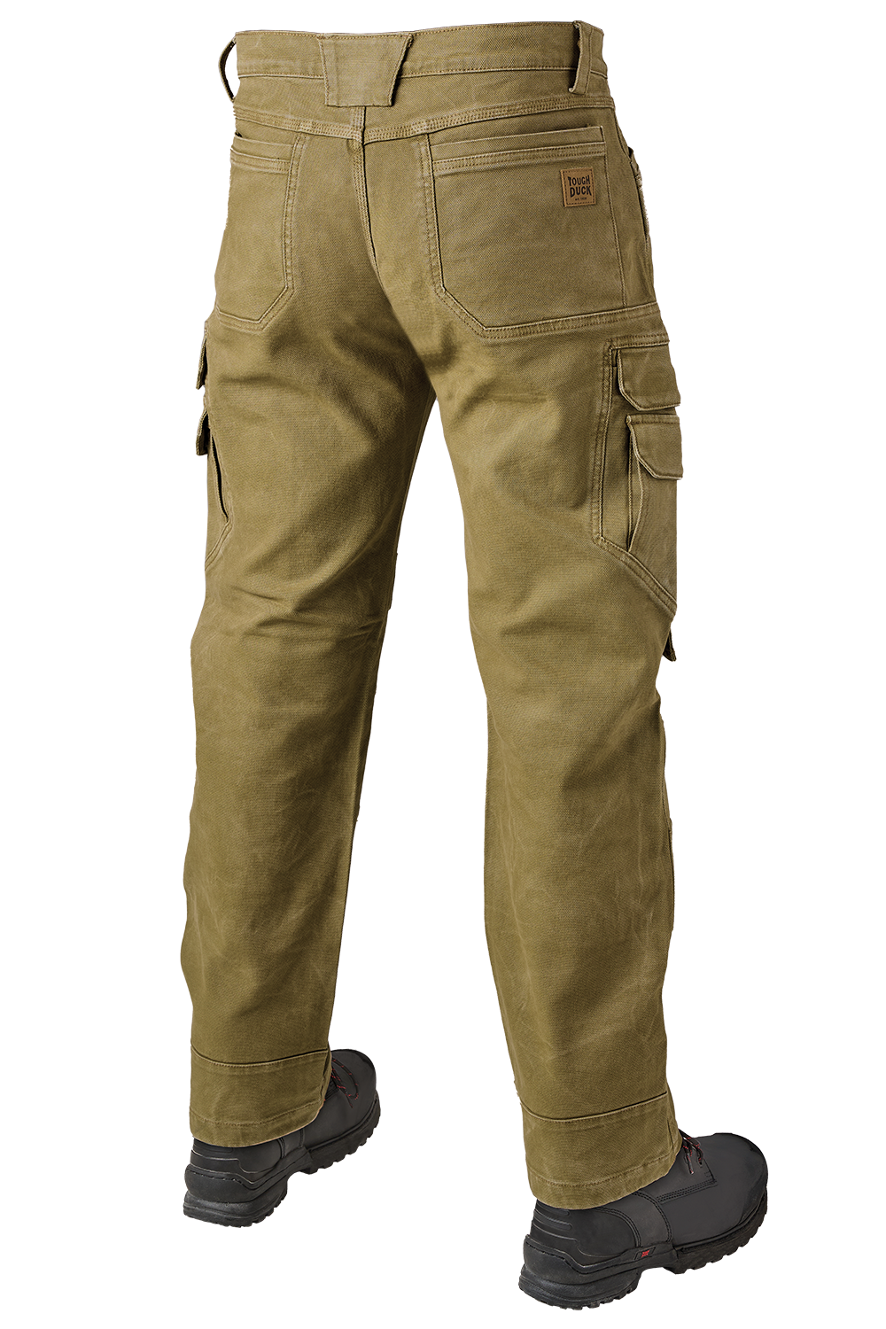 Back of Cedar colour washed duck cargo pant
