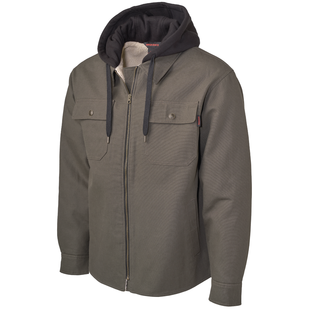 Moss Sherpa-Lined Duck Jac-Shirt WS03 Front image