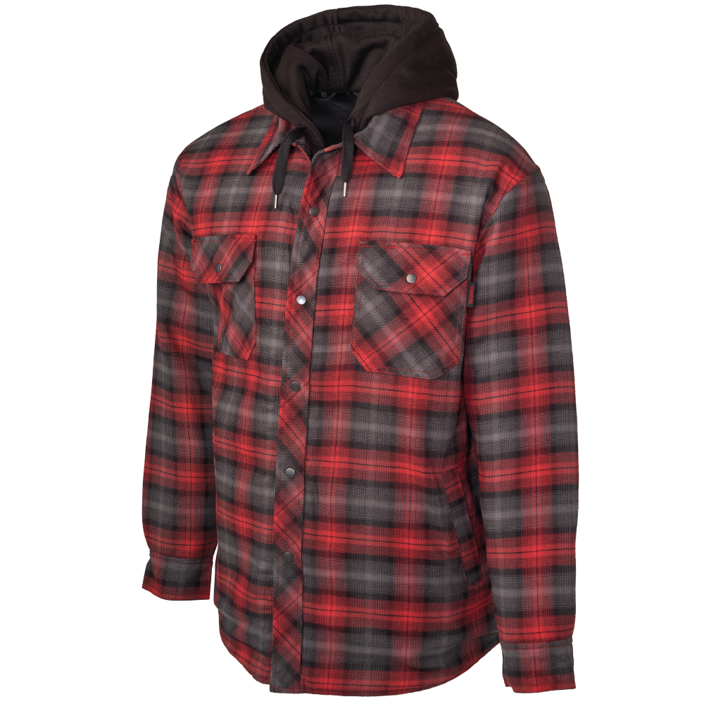WS06 Quilt-Lined Hooded Flannel Jac-Shirt - Main Image
