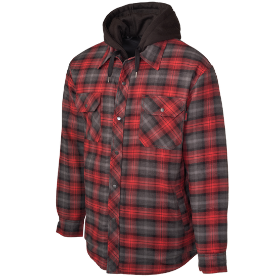 WS06 - Quilt-Lined Hooded Flannel Jac-Shirt