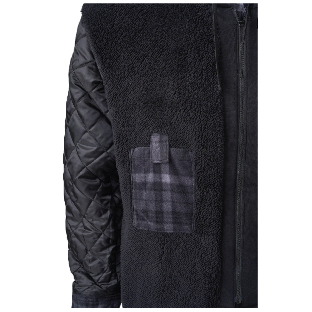 WS16 - Sherpa-Lined Fleece Jac-Shirt