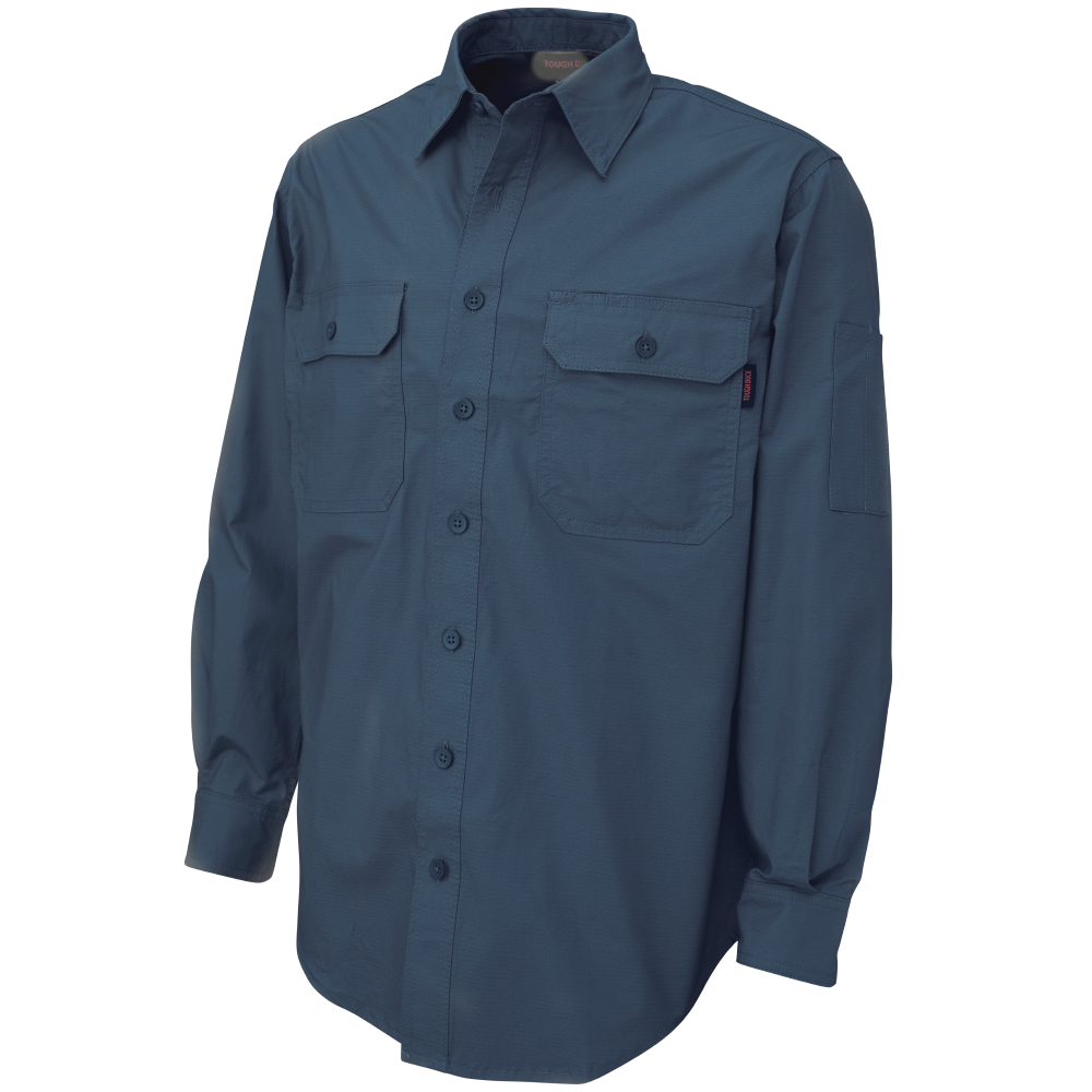 Navy Long-Sleeve Stretch Ripstop Shirt WS19 Front image