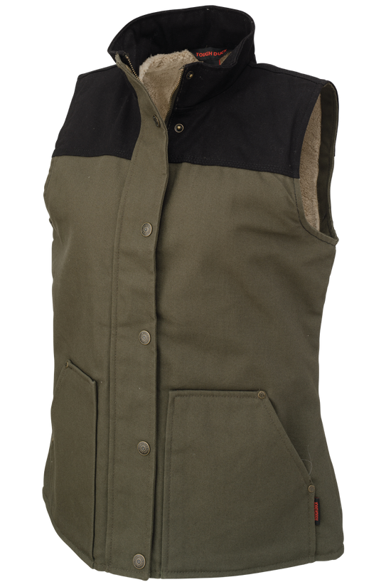 WV09- Women’s Duck Sherpa-Lined Vest