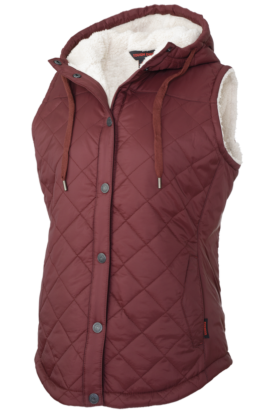 WV10- Women’s Quilted Sherpa-Lined Vest