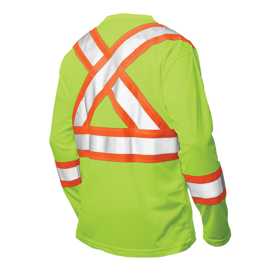 S396 - Long Sleeve Safety T-Shirt with Armband - Sale